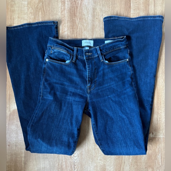 Frame Denim  le High Flare Jeans Sz 28 - Picture 1 of 3